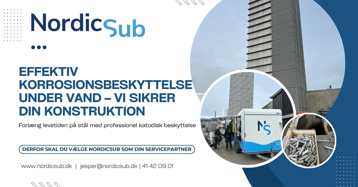 NordicSub - Effektiv korrosionsbeskyttelse under vand - Vi sikrer din konstruktion